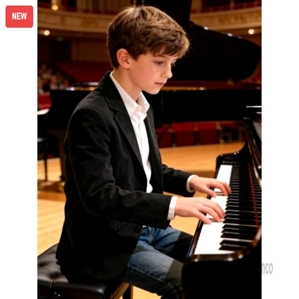 Boys Suede Blazer Retro Sport Coat Casual Jacket Spring Outerwear Versatile - Picture 3 of 6